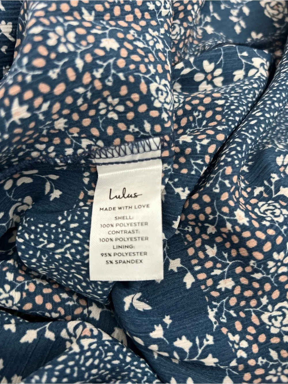 Lulu's Crush Season Navy Blue Floral Quilt Patchwork Print Scoop-Neck Maxi Dress - Picture 8 of 8